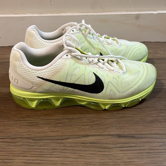 White and lime green Nike airmax - Picture 4 of 9